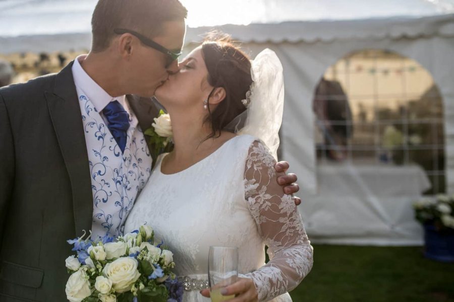 Beth & Greg, Little village wedding at their home farm in Chester