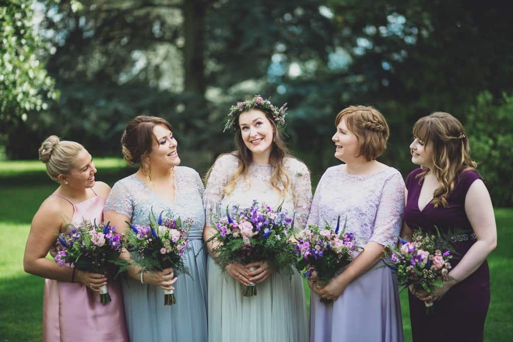 woodland wedding at trafford hall in cheshire