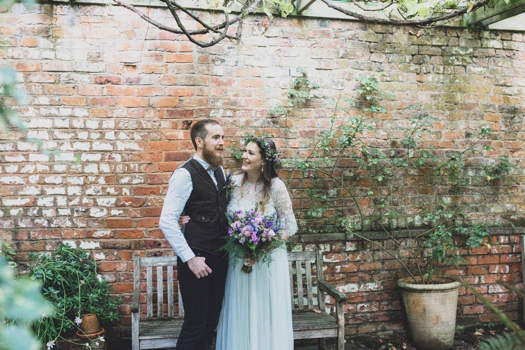 woodland wedding at trafford hall in cheshire