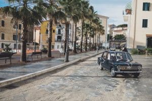 destination photographer italy wedding photographer bride boho and blue suit relaxed