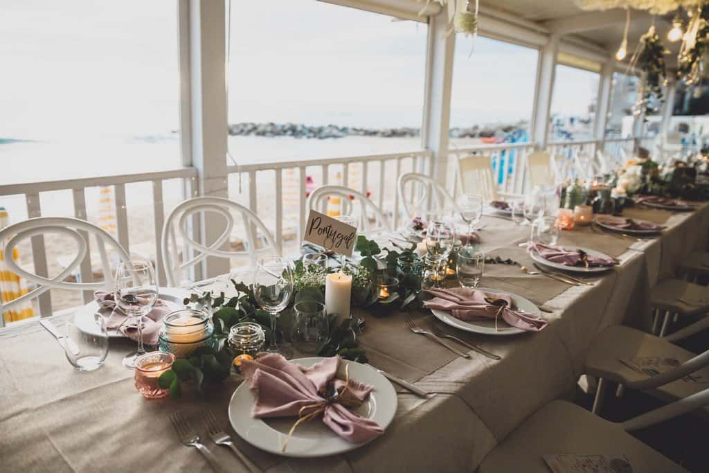 italy wedding photographer bride boho and blue suit relaxed