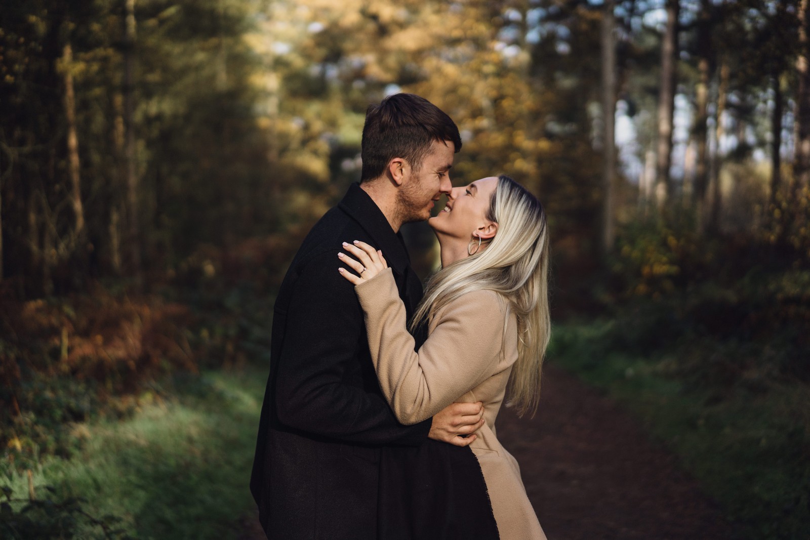 cheshire delamere engagement photographer