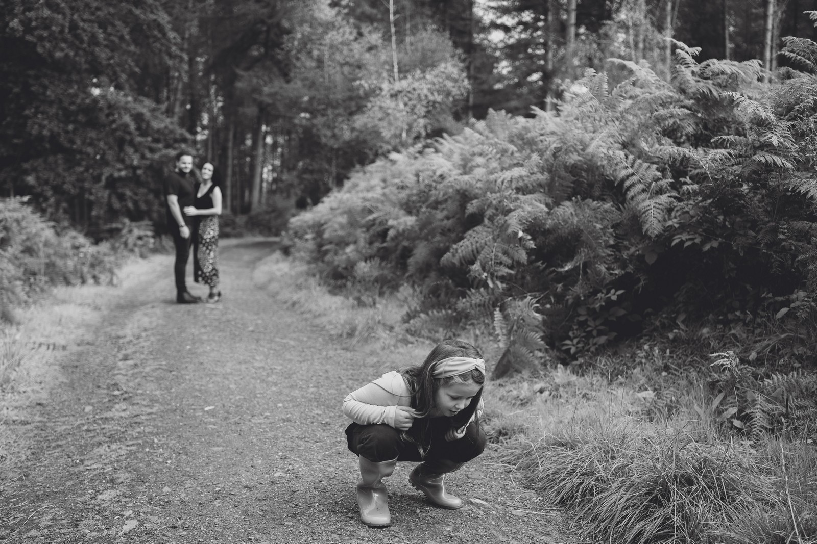 mini shoots in the forest