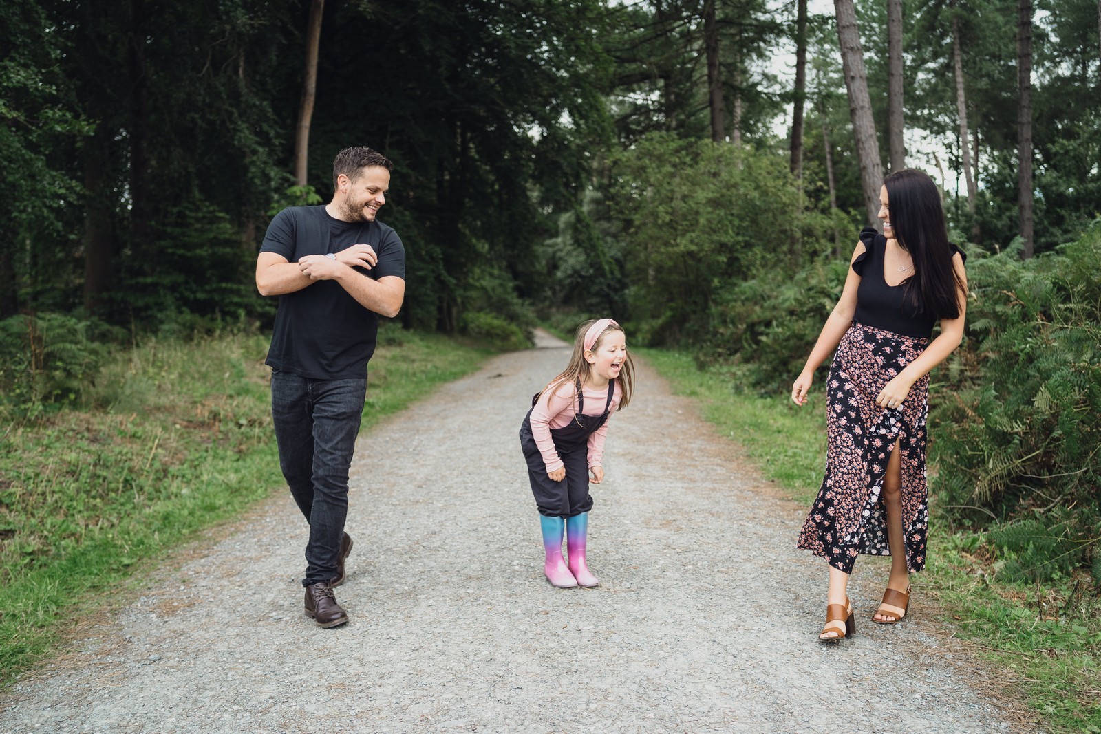 mini shoot in the forest