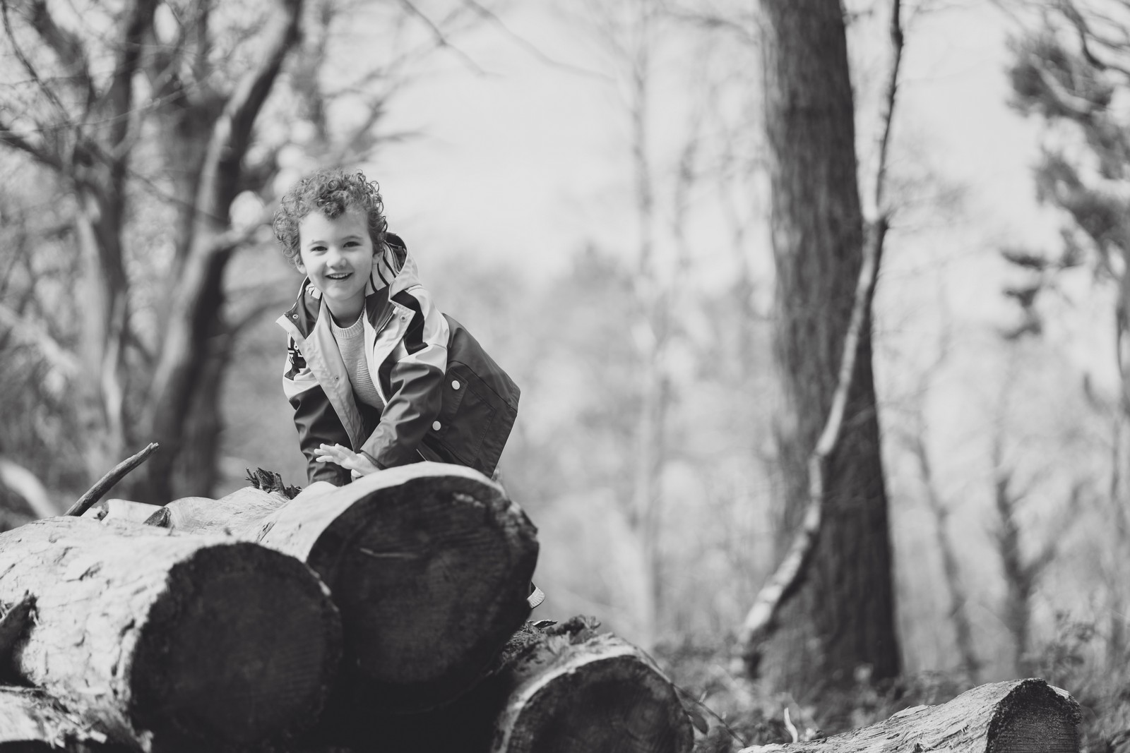 forest shoot oliver and his dog