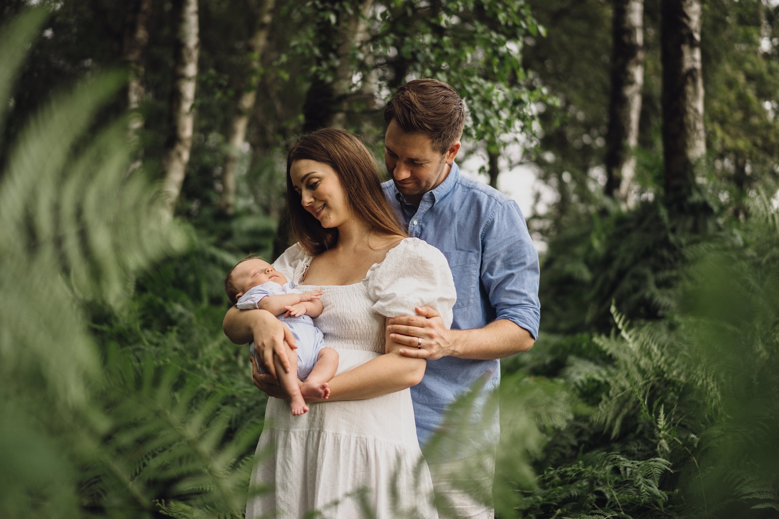 baby shoot in the forest