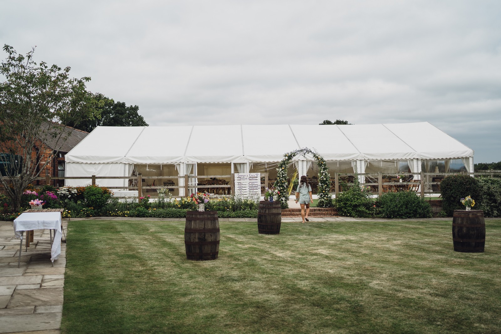 marquee at home cheshire wedding photographer