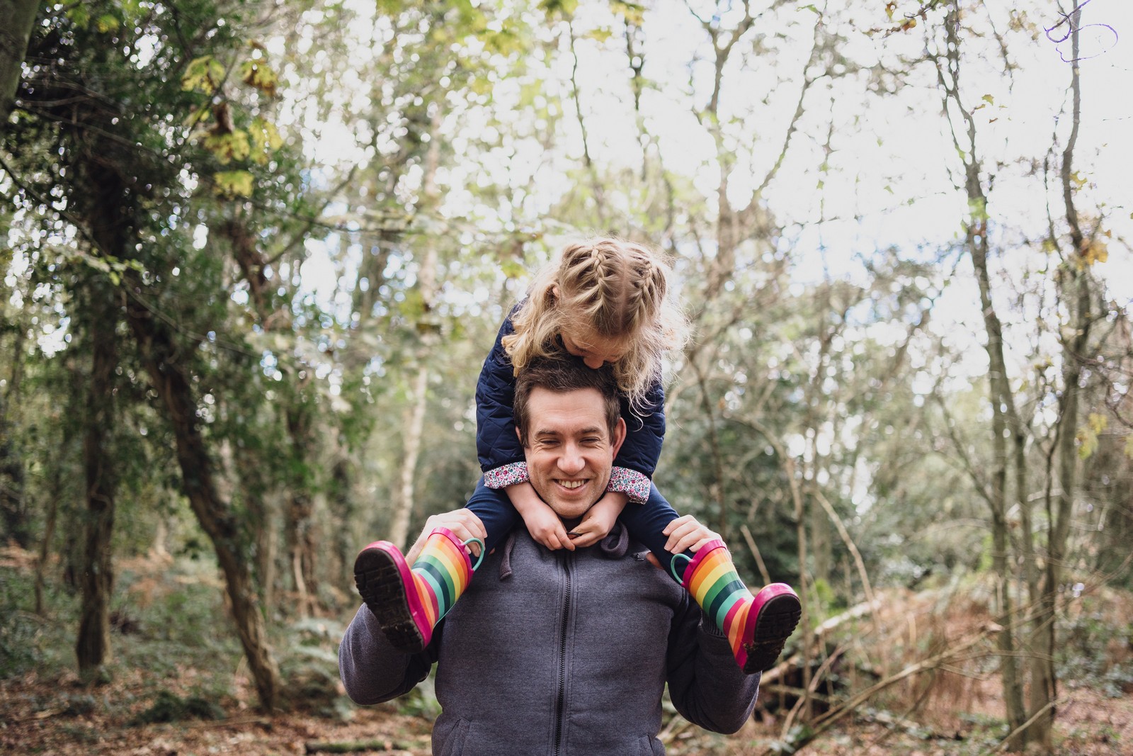 family photographer in the woods