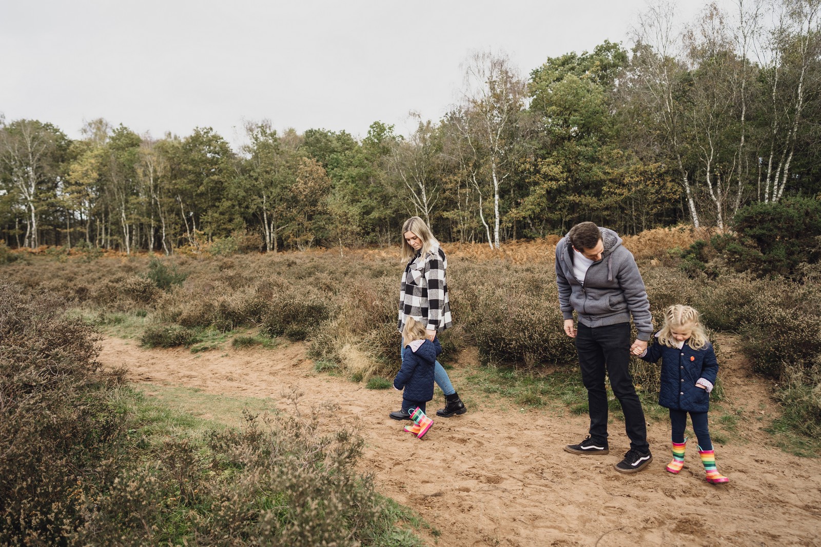 family photographer in the woods