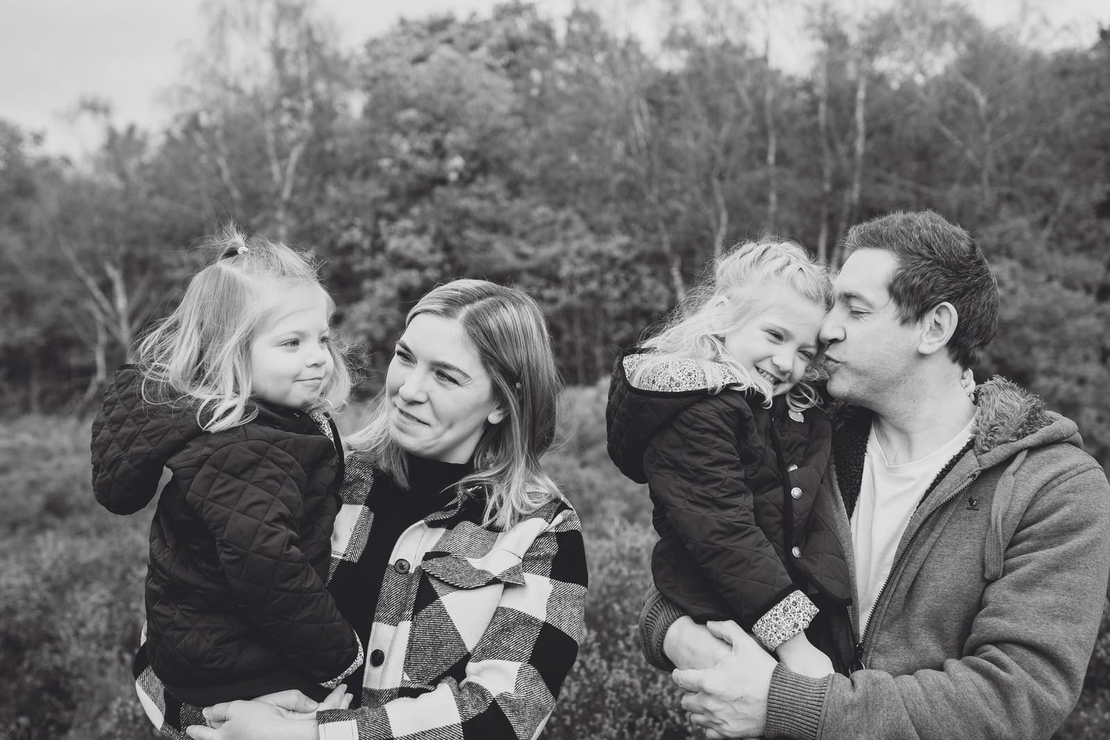 family photographer in the woods