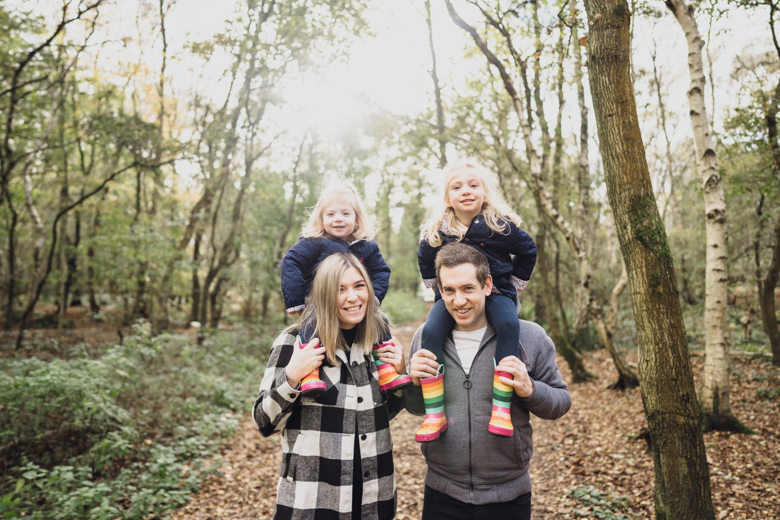 family photographer in the woods