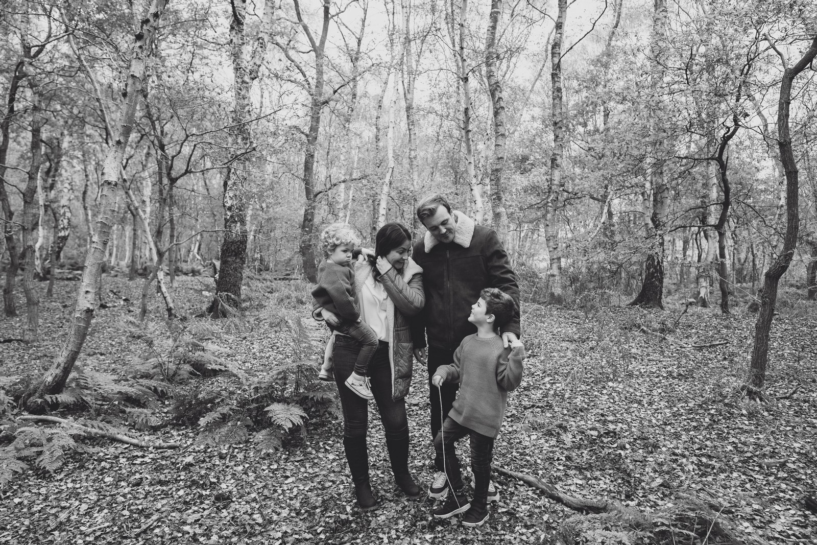 mini shoot in the woods