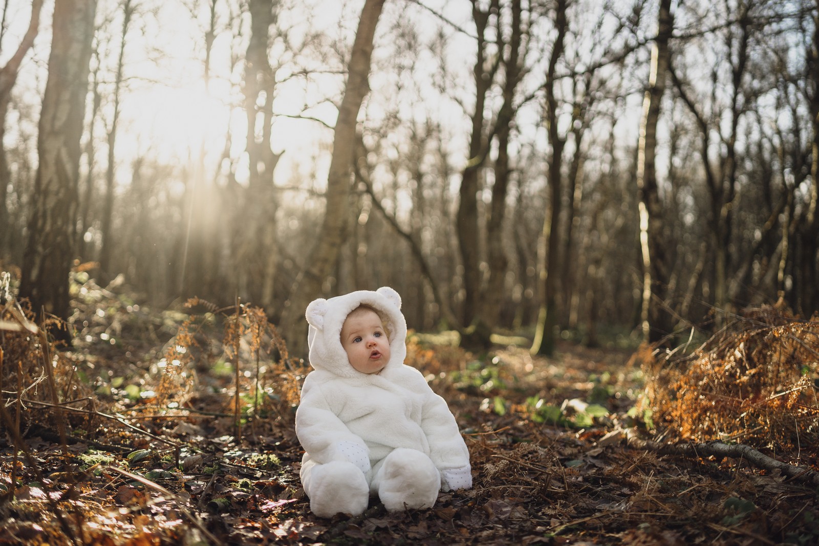 baby in the woods
