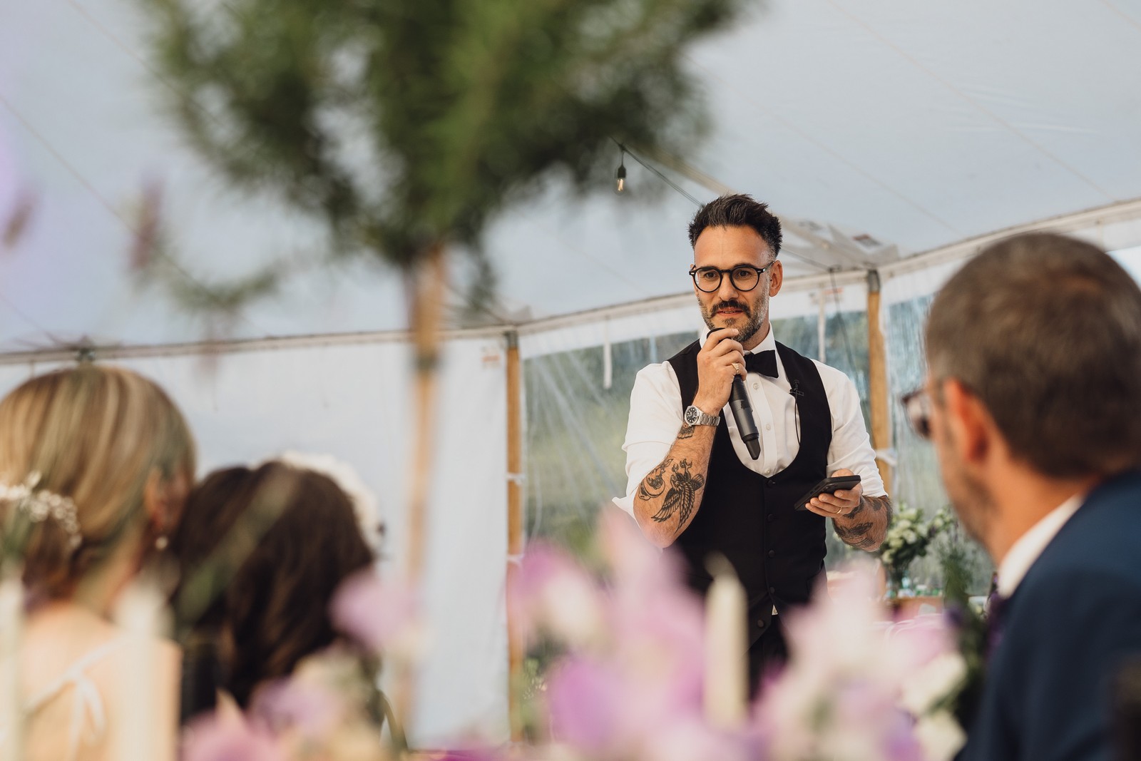 Charlotte & Celestino // Marquee at home