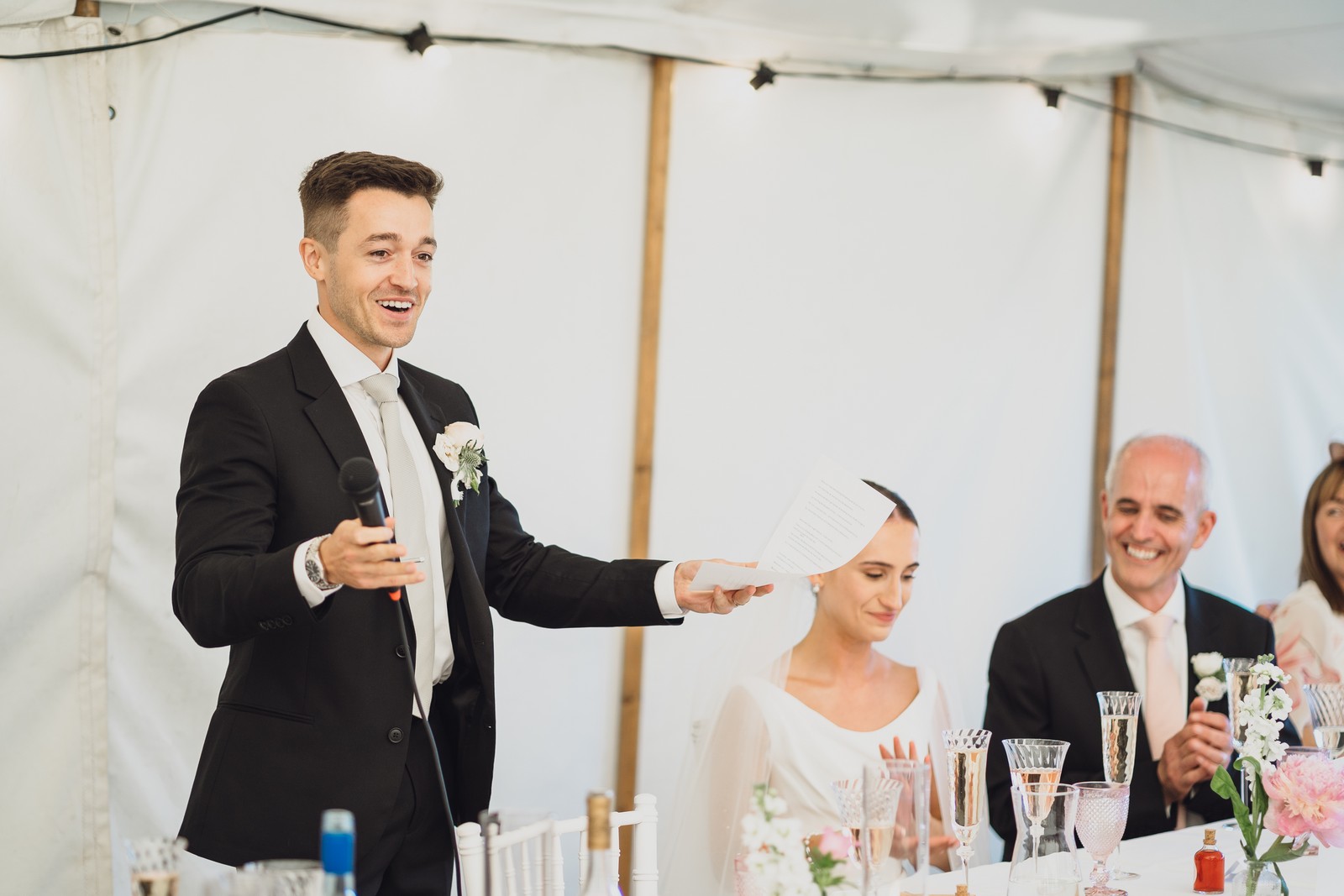 Becky & Joe // Marquee at home