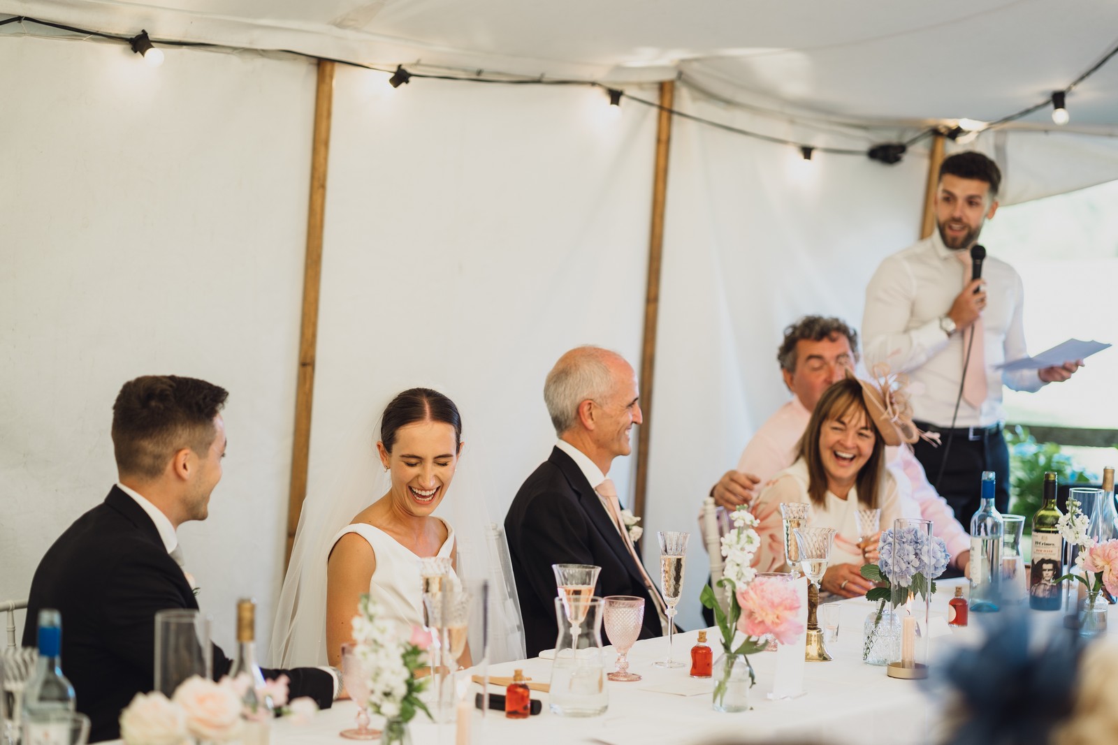 Becky & Joe // Marquee at home