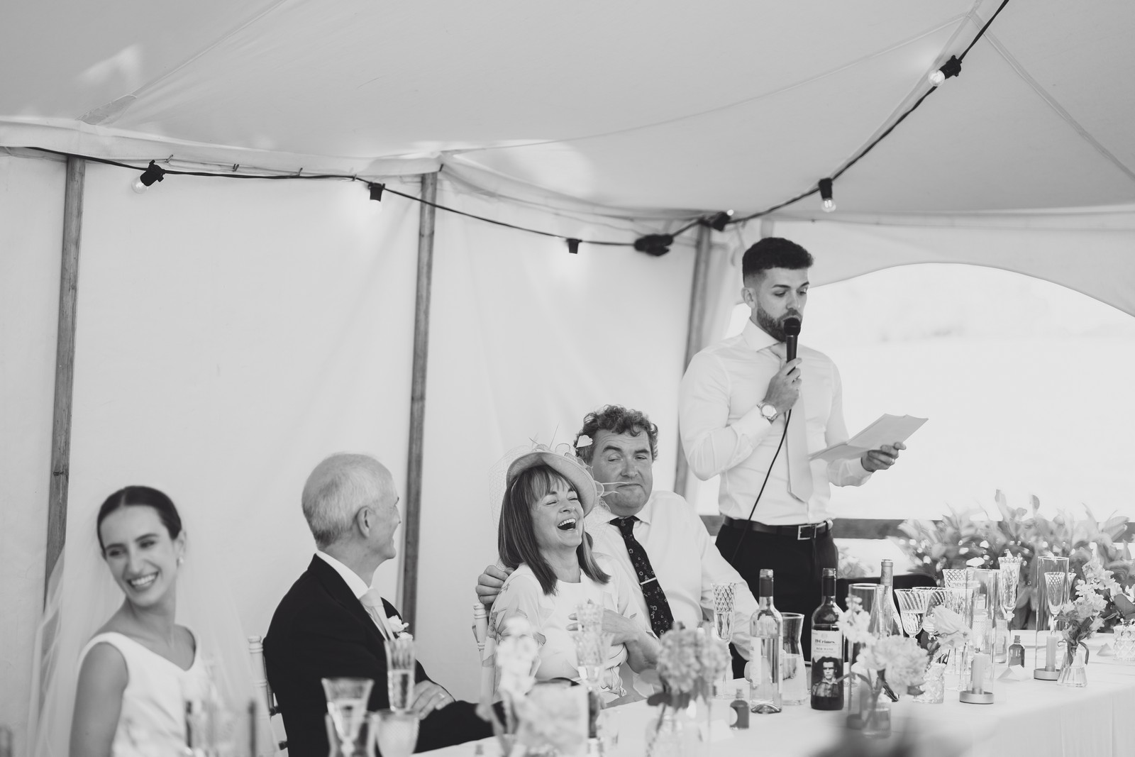Becky & Joe // Marquee at home