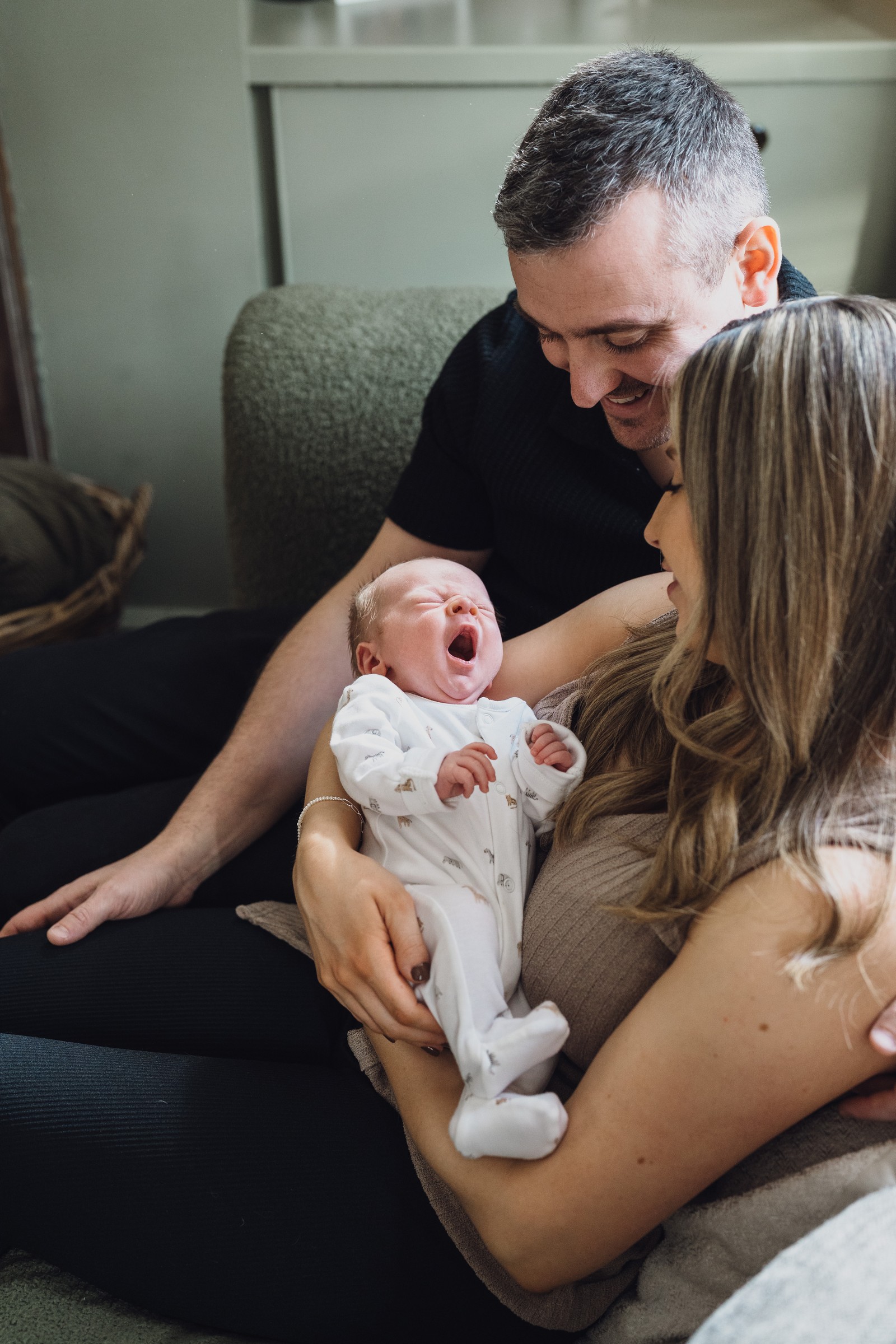 A Newborn Session at Home with Baby Alfie