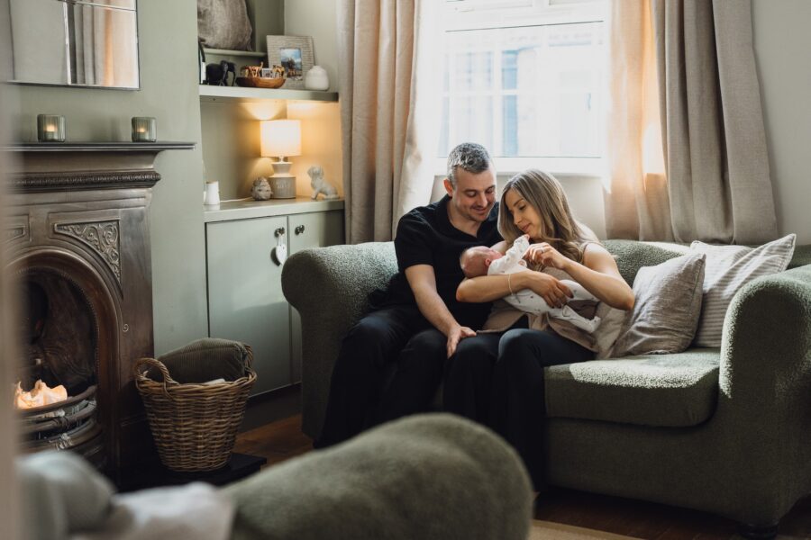 A Newborn Session at Home with Baby Alfie