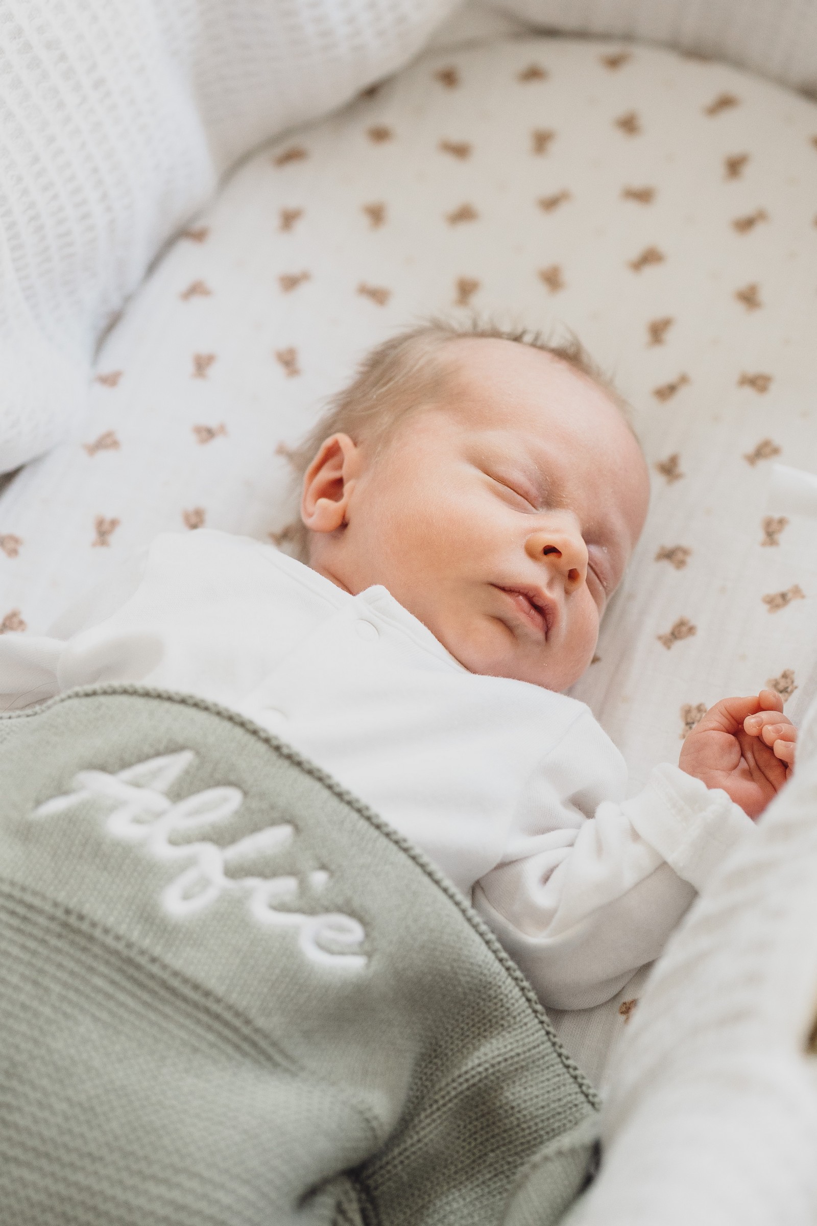 A Newborn Session at Home with Baby Alfie