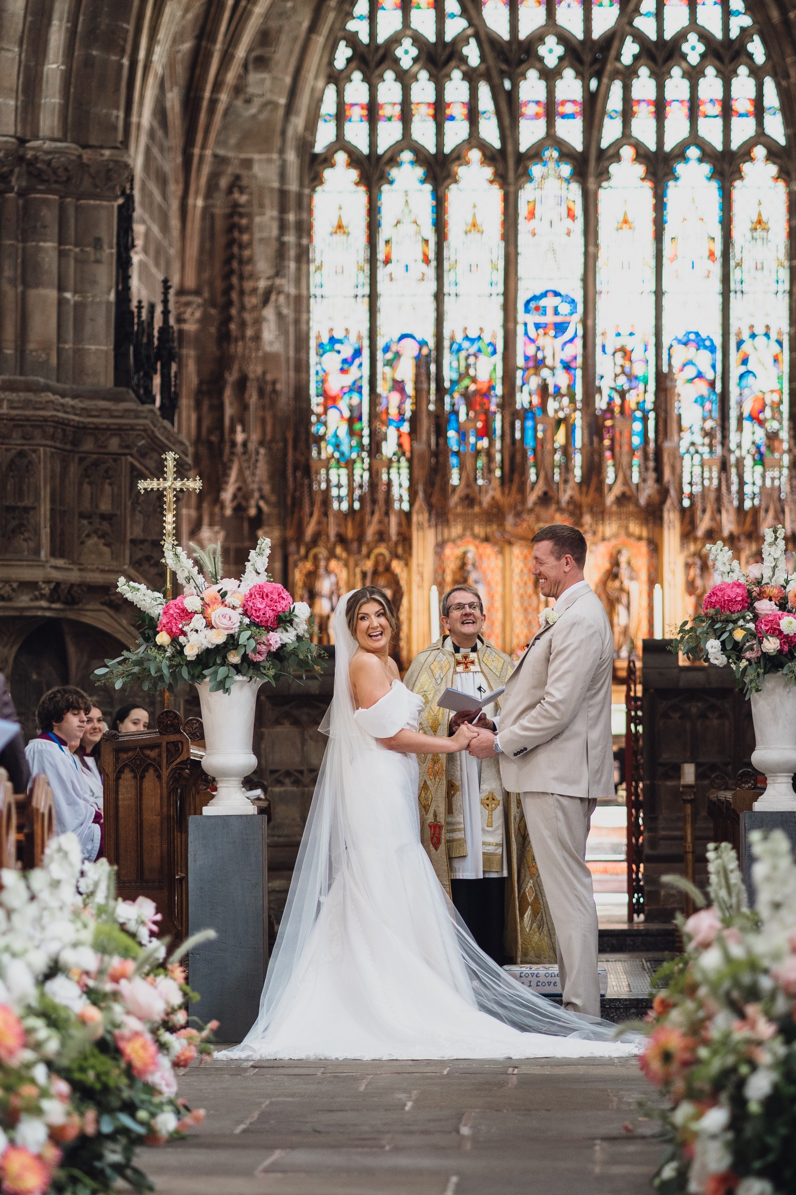 Katie & Joe’s Joyous Summer Wedding at Combermere Abbey