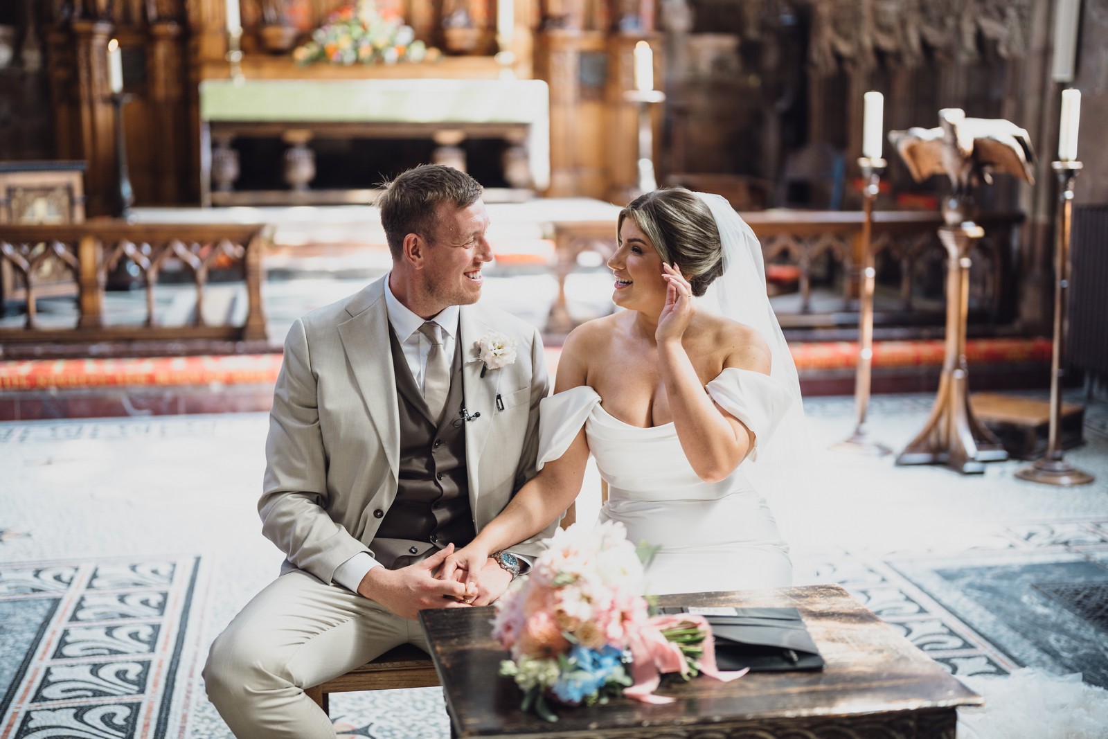 Katie & Joe’s Joyous Summer Wedding at Combermere Abbey
