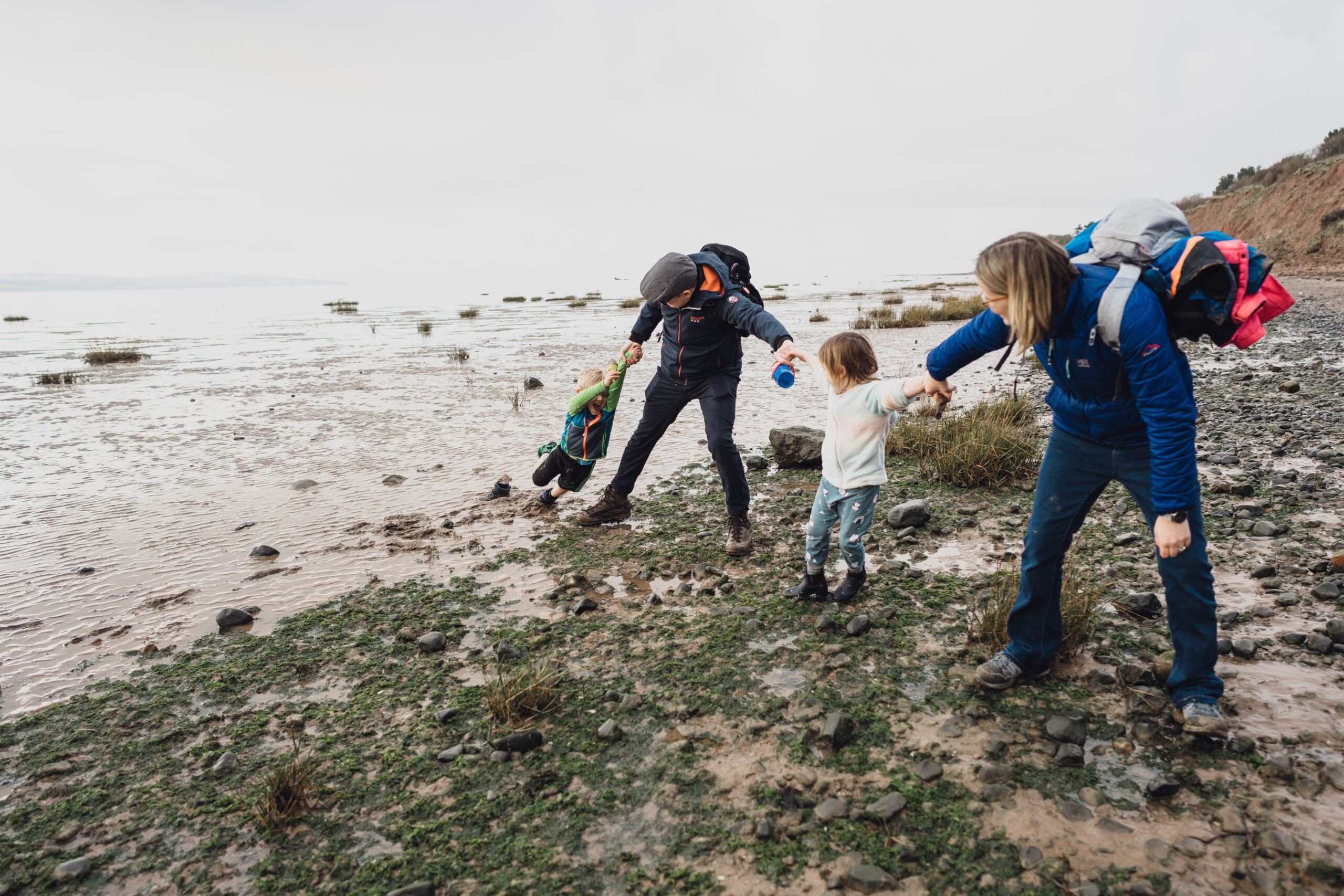 A Muddy Magical Beach Evening With the Cooper-Ryan Family