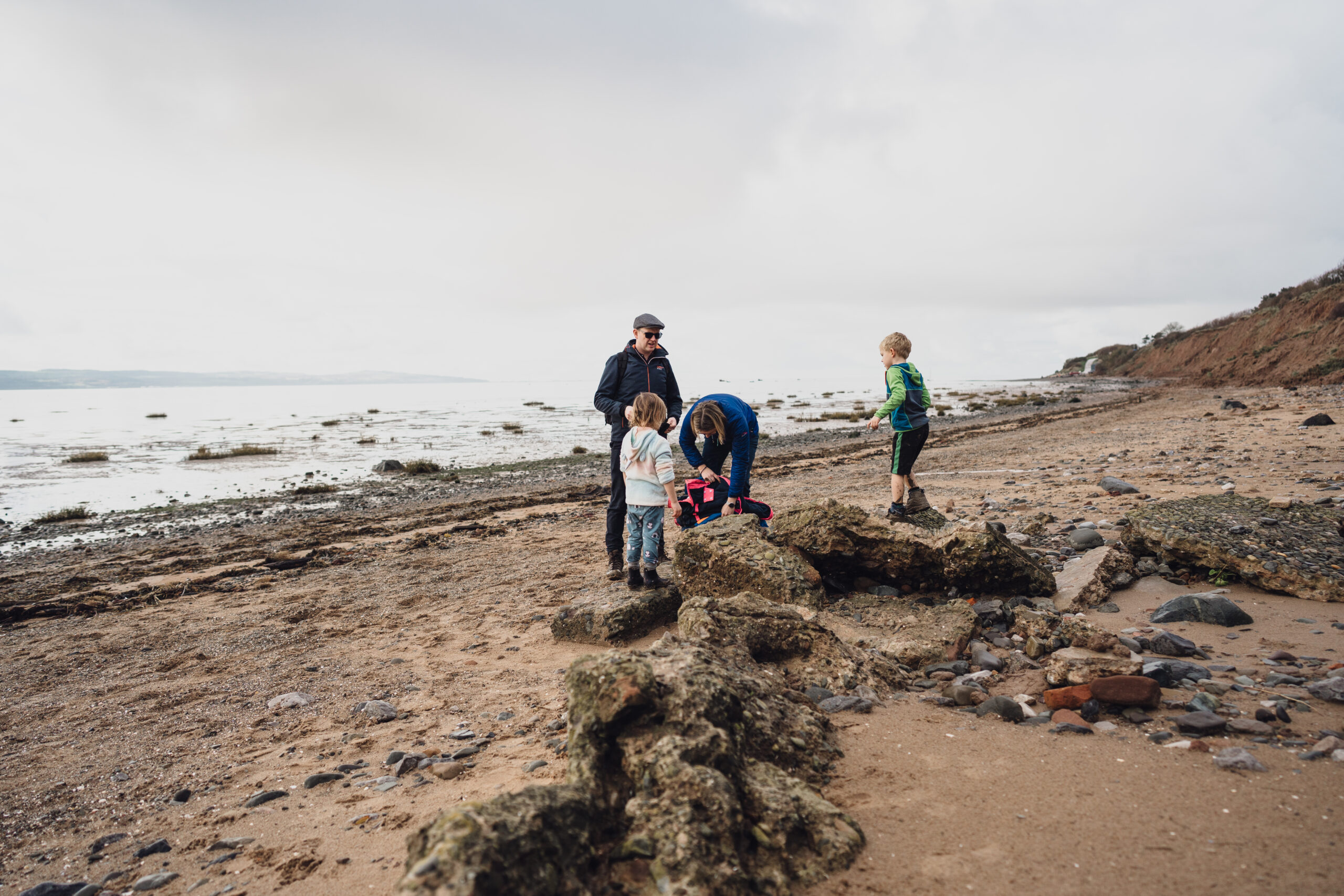 A Muddy Magical Beach Evening With the Cooper-Ryan Family